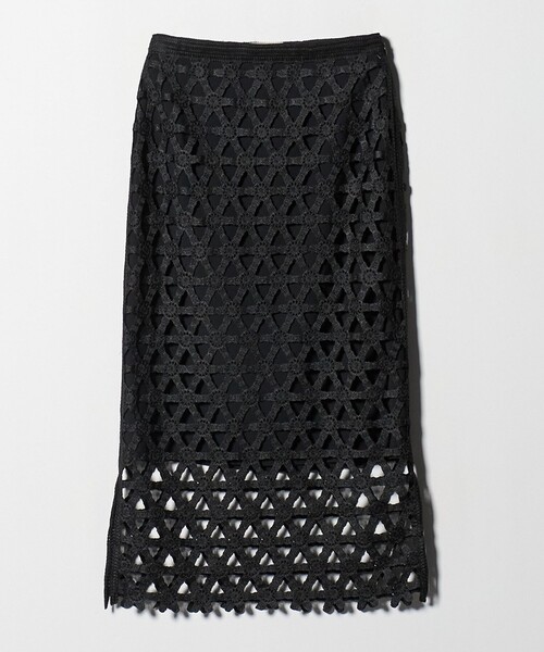 UNITED ARROWS（ユナイテッドアローズ）の「コード  エンブロイダリー タイトスカート（スカート・レディース・オフホワイト/ブラック・38/36）」の14枚目の写真