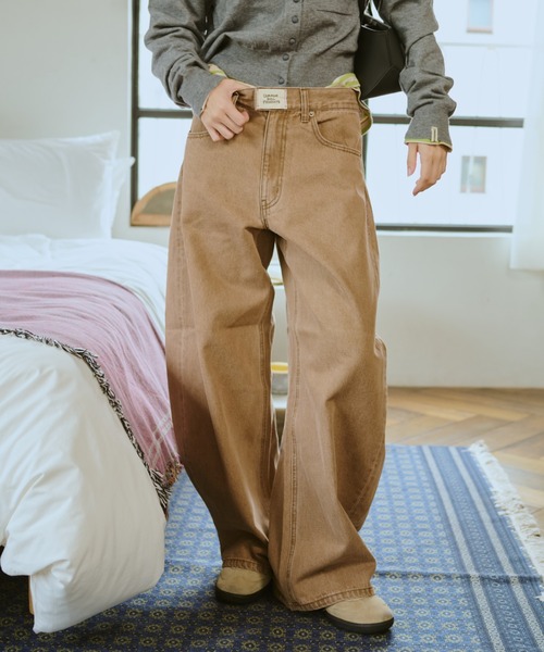 common gull products.（コモンガルプロダクツ）の「ふくらみのパンツ（その他パンツ・レディース・ブラウン系/ネイビー・SMALL/MEDIUM/LARGE）」の2枚目の写真