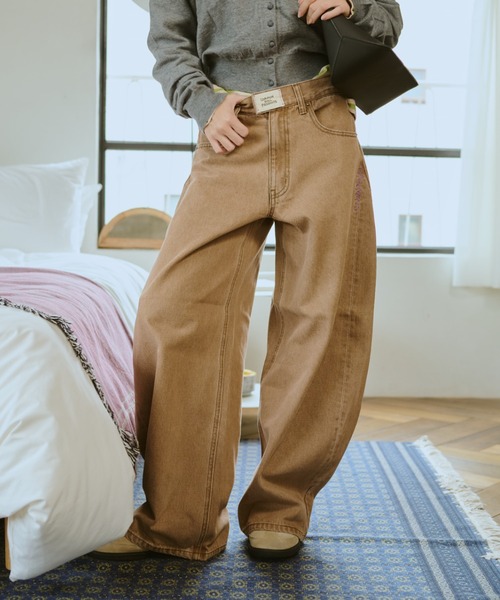 common gull products.（コモンガルプロダクツ）の「ふくらみのパンツ（その他パンツ・レディース・ブラウン系/ネイビー・SMALL/MEDIUM/LARGE）」の8枚目の写真