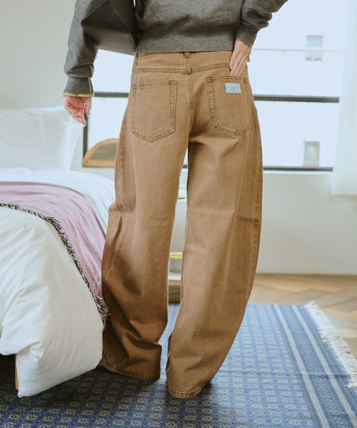 common gull products.（コモンガルプロダクツ）の「ふくらみのパンツ（その他パンツ・レディース・ブラウン系/ネイビー・SMALL/MEDIUM/LARGE）」の10枚目の写真