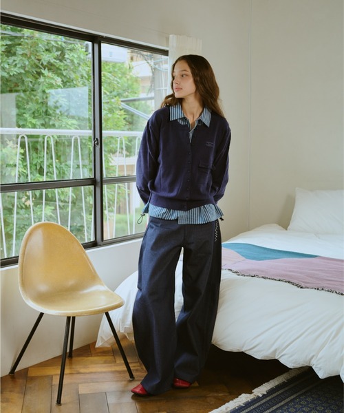 common gull products.（コモンガルプロダクツ）の「ふくらみのパンツ（その他パンツ・レディース・ブラウン系/ネイビー・SMALL/MEDIUM/LARGE）」の13枚目の写真