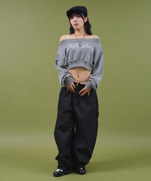 dispark（ディスパーク）の「DISPARK/レオパクロスパッチスタッズデニム（デニムパンツ・レディース・ブラック・SMALL/MEDIUM）」の10枚目の写真