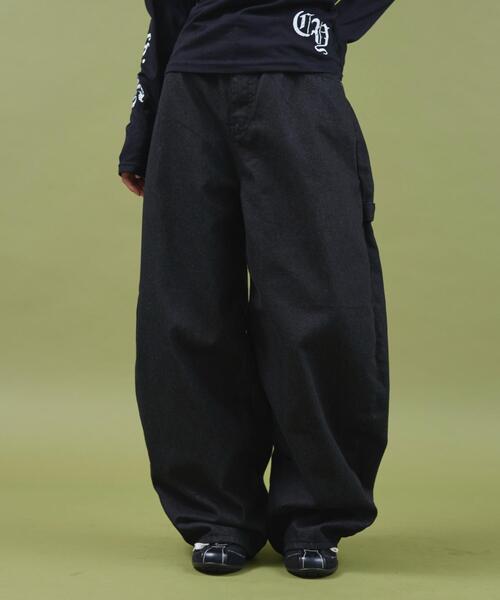 dispark（ディスパーク）の「DISPARK/レオパクロスパッチスタッズデニム（デニムパンツ・レディース・ブラック・SMALL/MEDIUM）」の14枚目の写真