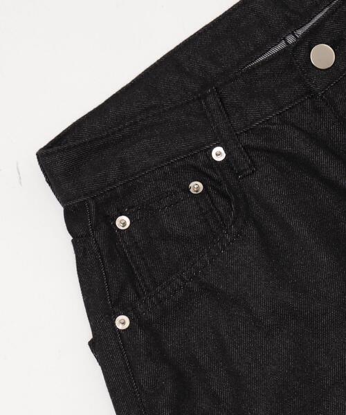 dispark（ディスパーク）の「DISPARK/レオパクロスパッチスタッズデニム（デニムパンツ・レディース・ブラック・SMALL/MEDIUM）」の3枚目の写真