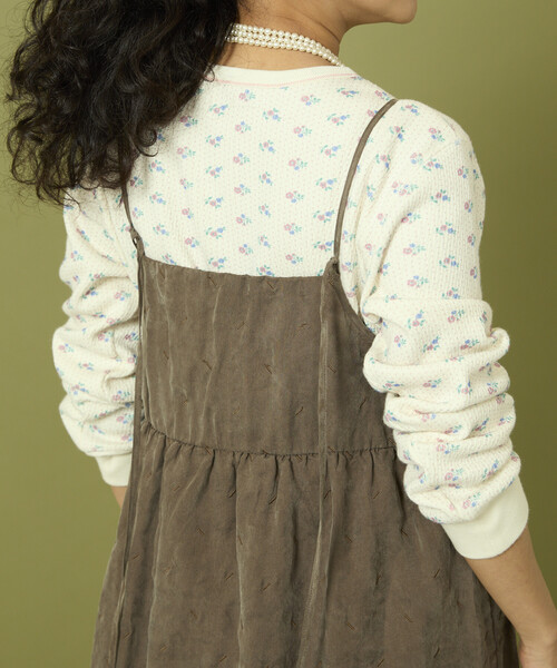 Freada（フリーダ）の「Freada/フリーダ フェード加工 フリンジ ミニドレス（ワンピース・レディース・ブラウン/グレー・ONE SIZE）」の9枚目の写真