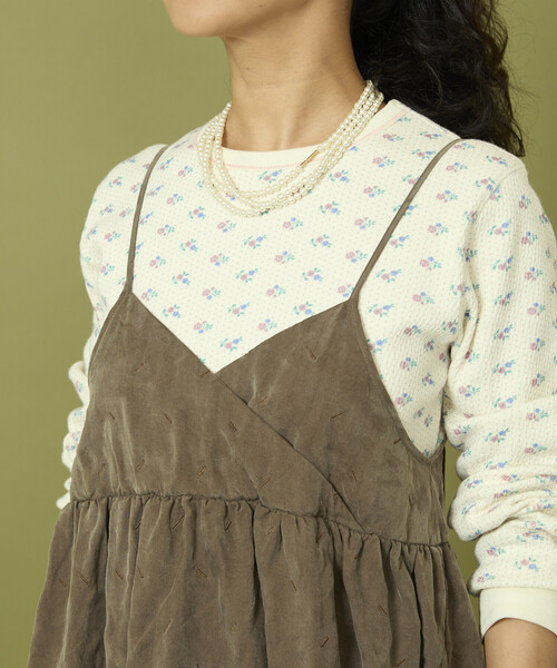Freada（フリーダ）の「Freada/フリーダ フェード加工 フリンジ ミニドレス（ワンピース・レディース・ブラウン/グレー・ONE SIZE）」の11枚目の写真