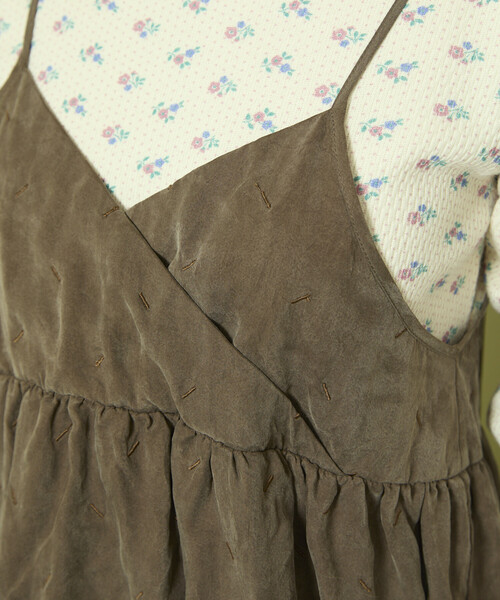Freada（フリーダ）の「Freada/フリーダ フェード加工 フリンジ ミニドレス（ワンピース・レディース・ブラウン/グレー・ONE SIZE）」の12枚目の写真