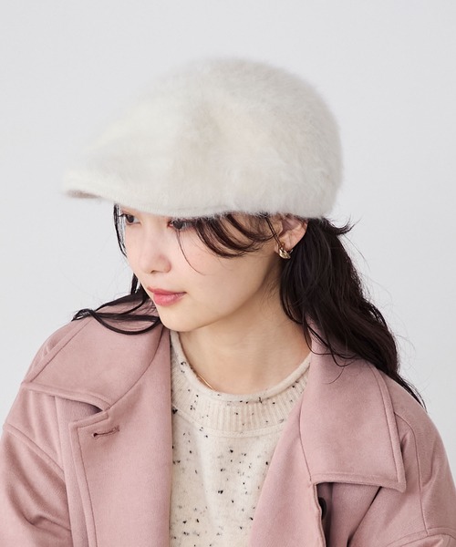 forksy.】ボリュームフェイクファーハンチングベレー帽 forksy.│MONO