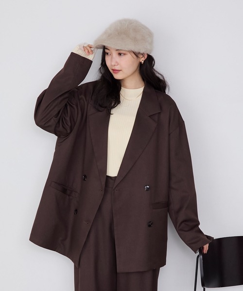 forksy.】ボリュームフェイクファーハンチングベレー帽 forksy.│MONO