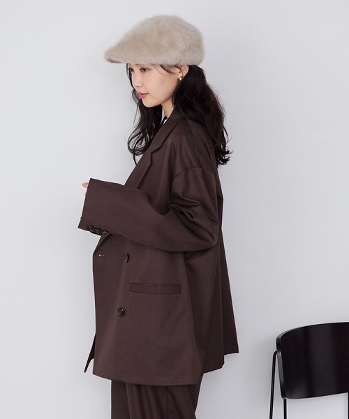 forksy.】ボリュームフェイクファーハンチングベレー帽 forksy.│MONO