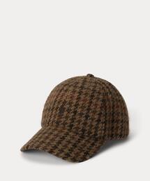 【美品】ラルフローレングレンチェックツイード ボールキャップ POLO RALPH LAUREN（ポロ ラルフ ローレン）の「グレン チェック