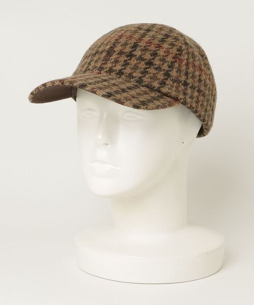 チェックド ウール ツイード ボール キャップ（キャップ）｜POLO RALPH