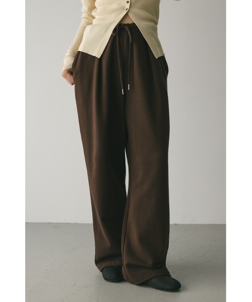 STYLEMIXER(スタイルミキサー)の「タックスウェットパンツ(スウェットパンツ・レディース・ブラウン/ライトグレー・SMALL/MEDIUM)」の1枚目の写真