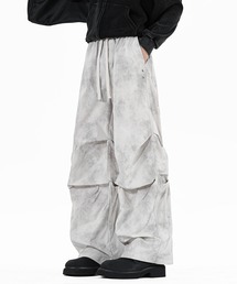 aimoha(�A�C���n)�̃^�C�_�C���H�� ���C�h�J�[�S�p���c/Tie-dye wide cargo pants(���̑��p���c)