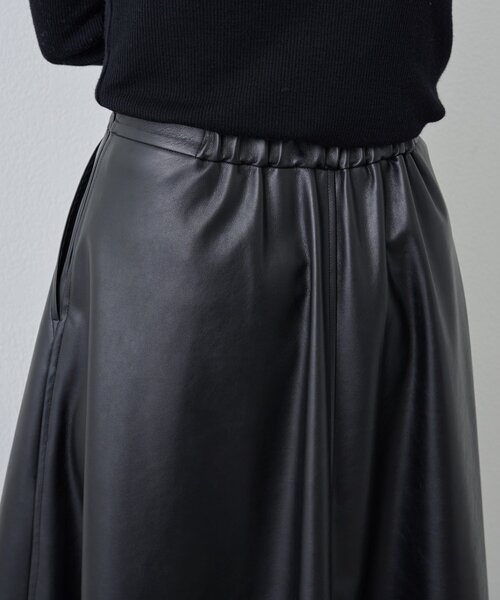 BEARDSLEY（ビアズリー）の「フェイクレザーフレアスカート（スカート・レディース・ブラック・FREE）」の10枚目の写真