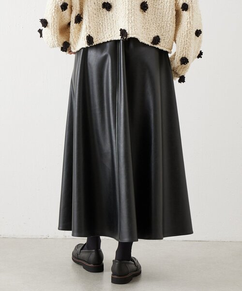 BEARDSLEY（ビアズリー）の「フェイクレザーフレアスカート（スカート・レディース・ブラック・FREE）」の17枚目の写真