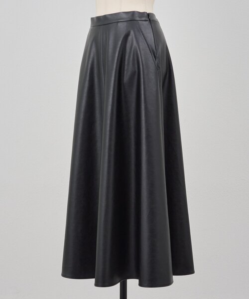 セール】フェイクレザーフレアスカート（スカート）｜BEARDSLEY