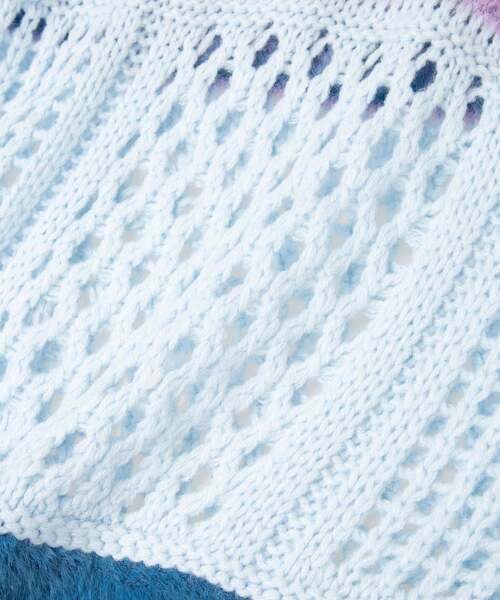 CONVERSE TOKYO（コンバーストウキョウ）の「MULTI BORDER FEATHER KNIT SKIRT（スカート・レディース・ブルー/チャコールグレー/イエロー・FREE）」の20枚目の写真