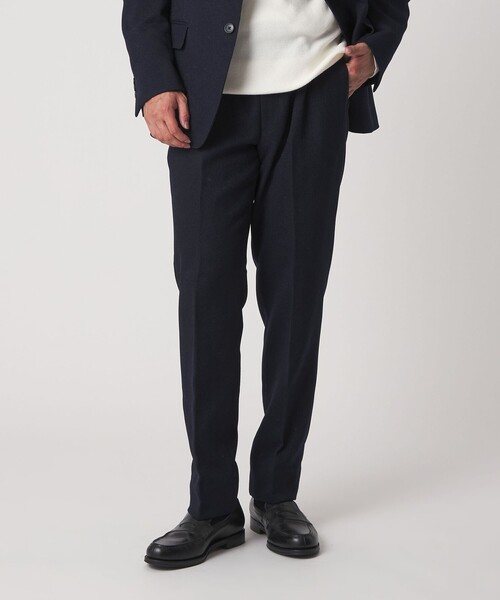 セール】ウールライク バスケット ノープリーツ スラックス