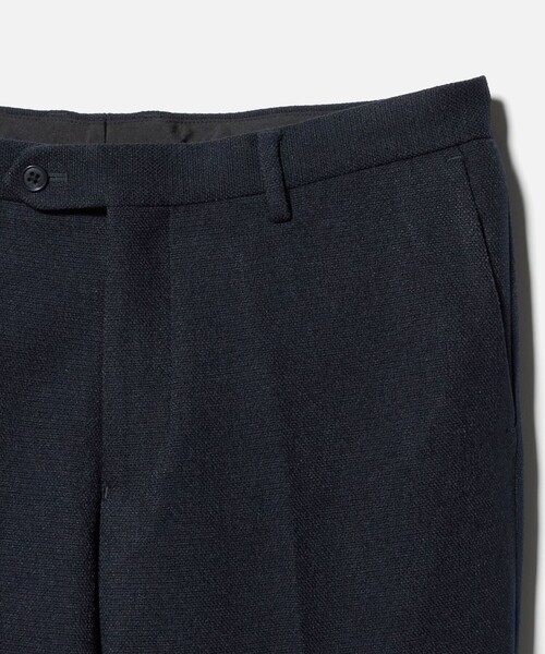 A DAY IN THE LIFE UNITED ARROWS(アデイインザライフユナイテッドアローズ)の「ウールライク バスケット ノープリーツ スラックス-セットアップ対応・ウォッシャブル-<A DAY IN THE LIFE>(スラックス・メンズ・ダークグレー/ベージュ/ネイビー・L/XL/S/M)」の11枚目の写真