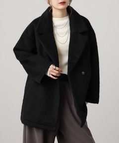 23区　24AW コンプレストパイル ライトアウター　ブラック　38 23区（大きいサイズ） 【一部先行予約】コンプレストパイル ライト
