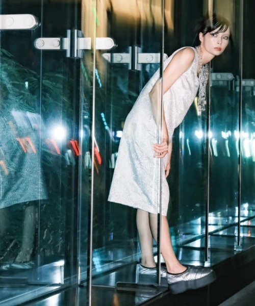 SUBU(スブ)の「SUBU VAMP PLATFORM (SB032)(スリッポン・メンズ・ブラック/シルバー・1/0)」の9枚目の写真