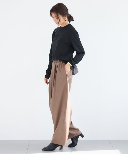 BARNYARDSTORM（バンヤードストーム）の「BARNYARDSTORM / 裏起毛マシュマロT / マシンウォッシャブル（Tシャツ/カットソー・レディース・ブラック/ホワイト/ブラウン・S/M）」の9枚目の写真