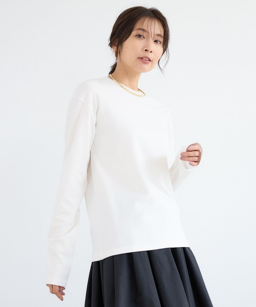 BARNYARDSTORM（バンヤードストーム）の「BARNYARDSTORM / 裏起毛マシュマロT / マシンウォッシャブル（Tシャツ/カットソー・レディース・ブラック/ホワイト/ブラウン・S/M）」の13枚目の写真