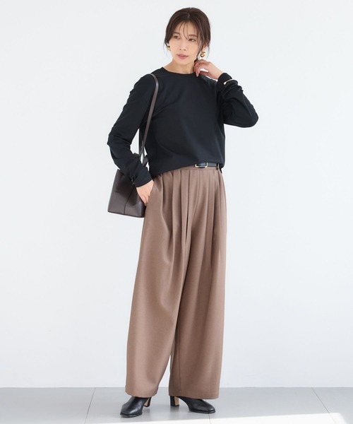 BARNYARDSTORM（バンヤードストーム）の「BARNYARDSTORM / 裏起毛マシュマロT / マシンウォッシャブル（Tシャツ/カットソー・レディース・ブラック/ホワイト/ブラウン・S/M）」の18枚目の写真