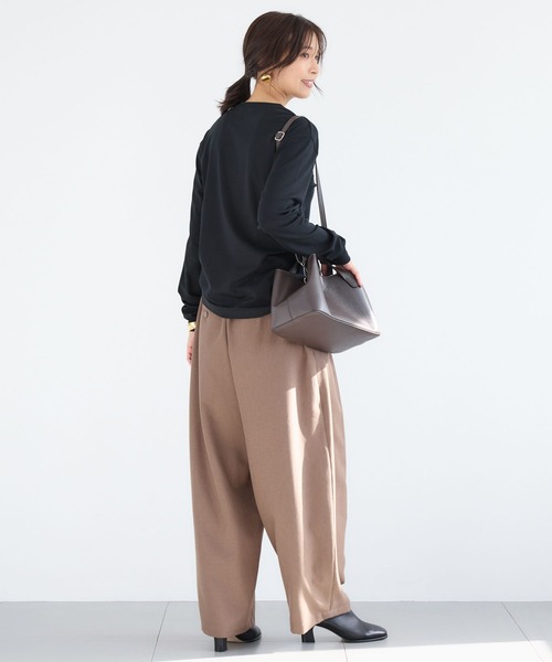 BARNYARDSTORM（バンヤードストーム）の「BARNYARDSTORM / 裏起毛マシュマロT / マシンウォッシャブル（Tシャツ/カットソー・レディース・ブラック/ホワイト/ブラウン・S/M）」の20枚目の写真