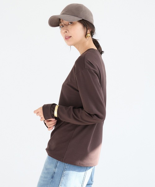 BARNYARDSTORM（バンヤードストーム）の「BARNYARDSTORM / 裏起毛マシュマロT / マシンウォッシャブル（Tシャツ/カットソー・レディース・ブラック/ホワイト/ブラウン・S/M）」の21枚目の写真