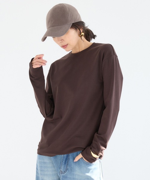 BARNYARDSTORM（バンヤードストーム）の「BARNYARDSTORM / 裏起毛マシュマロT / マシンウォッシャブル（Tシャツ/カットソー・レディース・ブラック/ホワイト/ブラウン・S/M）」の22枚目の写真