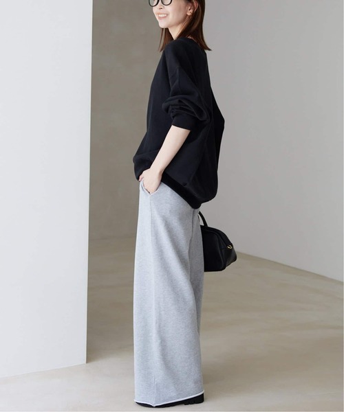 SLOBE IENA（スローブイエナ）の「《WEB限定/追加3》ダブルフェイスジャージースナップカーディガン（カーディガン/ボレロ・レディース・ブラウン/カーキ/ブラック・FREE）」の8枚目の写真