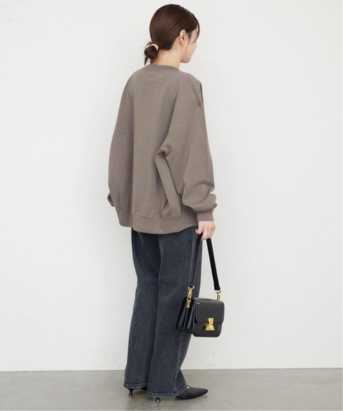 SLOBE IENA（スローブイエナ）の「《WEB限定/追加3》ダブルフェイスジャージースナップカーディガン（カーディガン/ボレロ・レディース・ブラウン/カーキ/ブラック・FREE）」の14枚目の写真