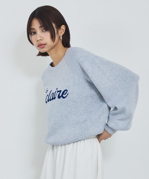 abahouse mavie（アバハウスマヴィ）の「【追加生産】ロゴジャガードニット（ニット/セーター・レディース・グレイッシュブルー/ブラウン/ブラック/アイボリー・フリー）」の8枚目の写真