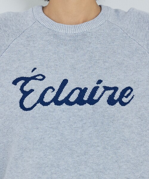 abahouse mavie（アバハウスマヴィ）の「【追加生産】ロゴジャガードニット（ニット/セーター・レディース・グレイッシュブルー/ブラウン/ブラック/アイボリー・フリー）」の9枚目の写真