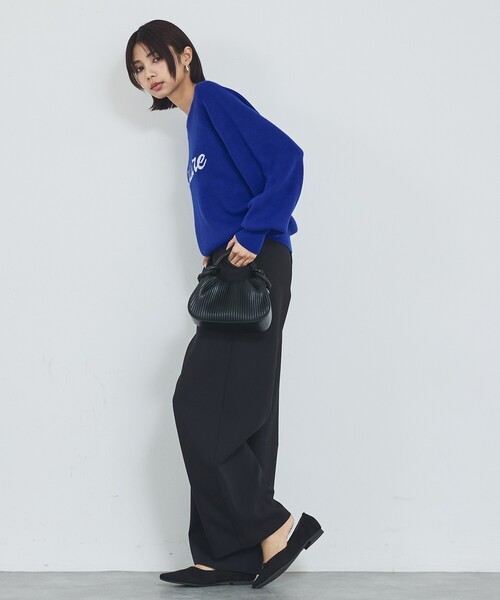 abahouse mavie（アバハウスマヴィ）の「【追加生産】ロゴジャガードニット（ニット/セーター・レディース・グレイッシュブルー/ブラウン/ブラック/アイボリー・フリー）」の11枚目の写真