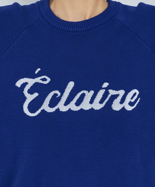 abahouse mavie（アバハウスマヴィ）の「【追加生産】ロゴジャガードニット（ニット/セーター・レディース・グレイッシュブルー/ブラウン/ブラック/アイボリー・フリー）」の14枚目の写真