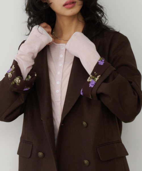 Unitage(ユニテージ)の「バイカラーシアーリブTOPS/カーディガン(Tシャツ/カットソー・レディース・ピンク/イエロー/アイボリー/グレー・FREE)」の19枚目の写真