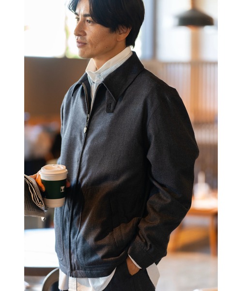 McGREGOR（マックレガー）の「【EDIT-B】ウールサキソニードリズラー（ブルゾン・メンズ・ライトブラウン/ネイビー/チャコール・L/M）」の5枚目の写真