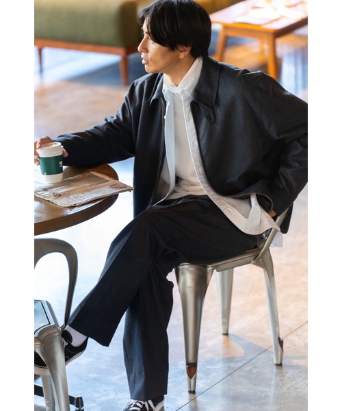 McGREGOR（マックレガー）の「【EDIT-B】ウールサキソニードリズラー（ブルゾン・メンズ・ライトブラウン/ネイビー/チャコール・L/M）」の6枚目の写真