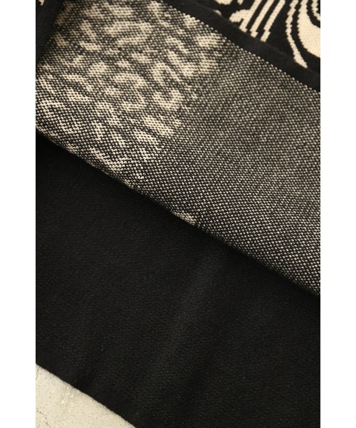 cawaii（カワイイ）の「（黒）アニマル柄とビジュー纏う蝶々のハーフニットミニワンピース（ワンピース・レディース・ブラック・FREE）」の14枚目の写真