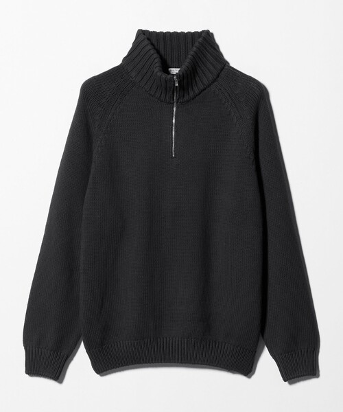 BEAUTY&YOUTH UNITED ARROWS（ビューティーアンドユースユナイテッドアローズ）の「コード ヤーン ハーフ ジップ ニット ウォッシャブル（ニット/セーター・メンズ・ダークグレー/ライム・L/M/S/XL）」の14枚目の写真