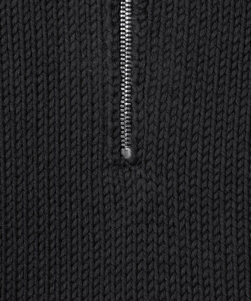 セール】コード ヤーン ハーフ ジップ ニット ウォッシャブル（ニット