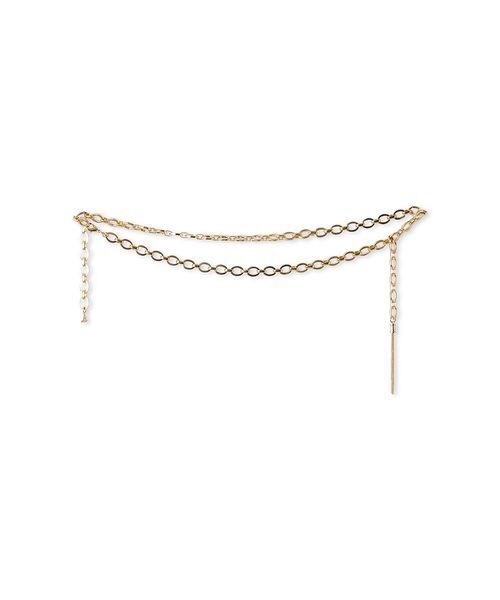 Mila Owen（ミラオーウェン）の「タッセルチャームチェーンベルト（ベルト・レディース・シルバー/ゴールド・F）」の2枚目の写真