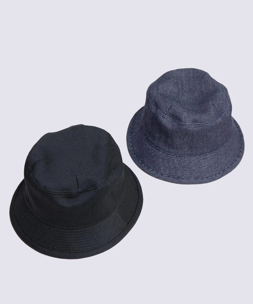 RACAL（ラカル）の「【RACAL/ラカル】Denim Bucket Hat（ハット・メンズ・ブラック/インディゴブルー・FREE）」の3枚目の写真