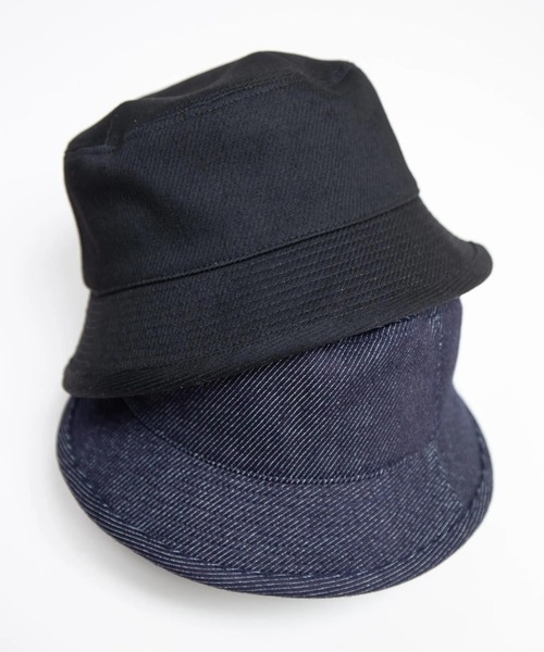 RACAL（ラカル）の「【RACAL/ラカル】Denim Bucket Hat（ハット・メンズ・ブラック/インディゴブルー・FREE）」の6枚目の写真