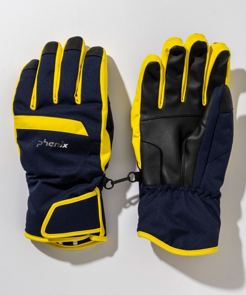 phenix（フェニックス）の「phenix(フェニックス)Bicolor Gloves バイカラー スキーグローブ(耐水性/保温性)（手袋・メンズ・ネイビー/ブラック・S/M/L/XL）」の2枚目の写真