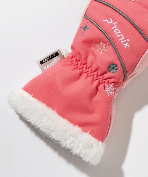 phenix(フェニックス)の「phenix(フェニックス)Gradient Snow Pattern Gloves グラディエント スノーパターン スキーグローブ(保温性/耐水性)(手袋・キッズ・ブラック/ライトブルー/パープル/ピンク・S/M/L)」の14枚目の写真
