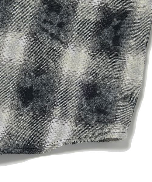 WKNDRS(ウィーキャンドース)の「CHECKERED BLEACH SHIRT (BLACK)(シャツ/ブラウス・レディース・その他・X-LARGE/MEDIUM/LARGE)」の6枚目の写真